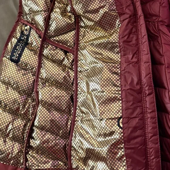 NWT *Columbia* Joy Peak Mid Hooded Parka | Beetroot Red | XS | Omni Heat Warmth - Picture 9 of 12